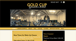 Desktop Screenshot of goldcupgymnastics.com